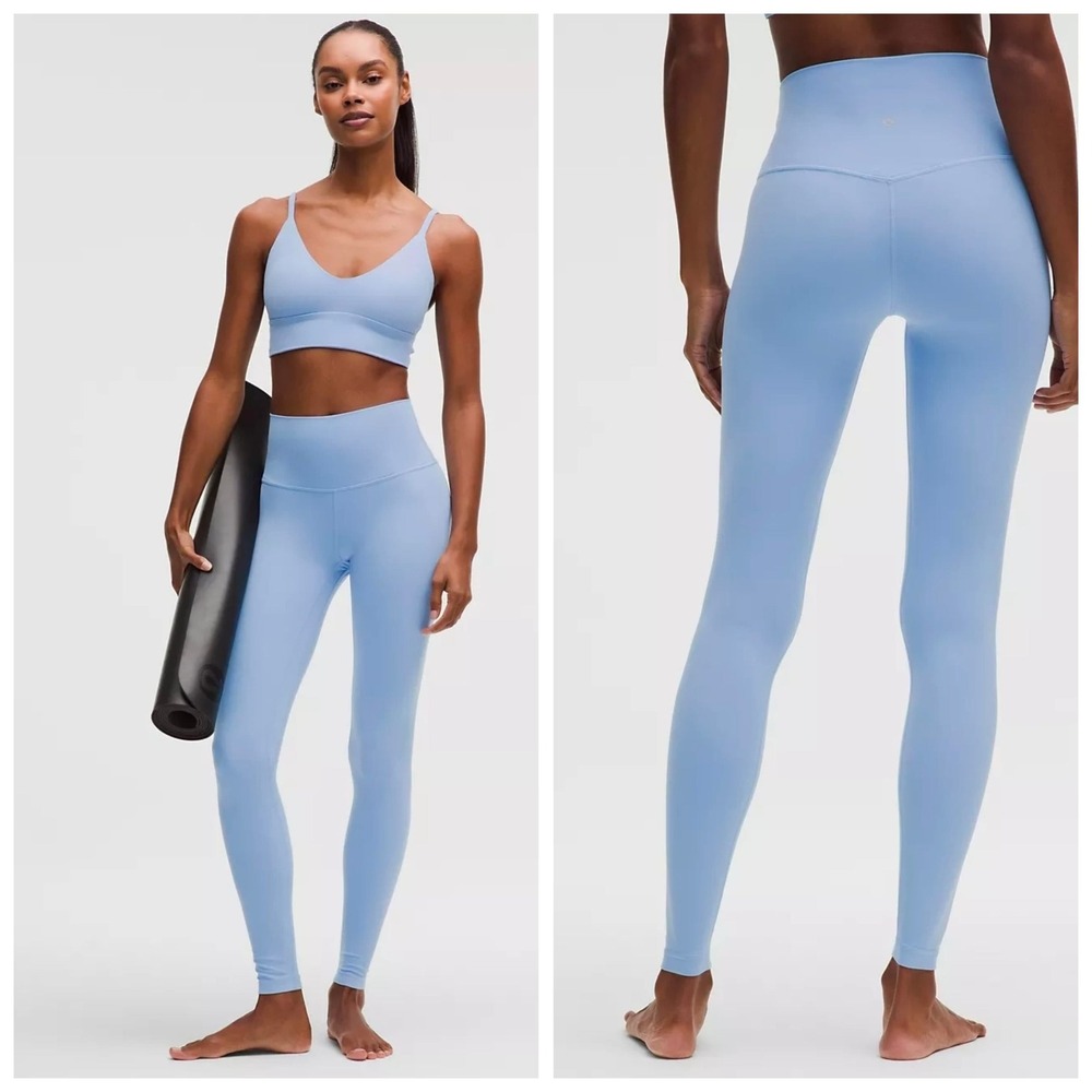 Lululemon Align High-Rise Pant 28 Pastel Blue Nulu Yoga Leggings LW5CTIS Size 6